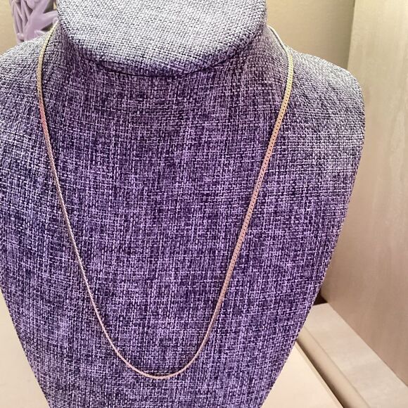 Goldtone Herringbone Necklace - Picture 3 of 6